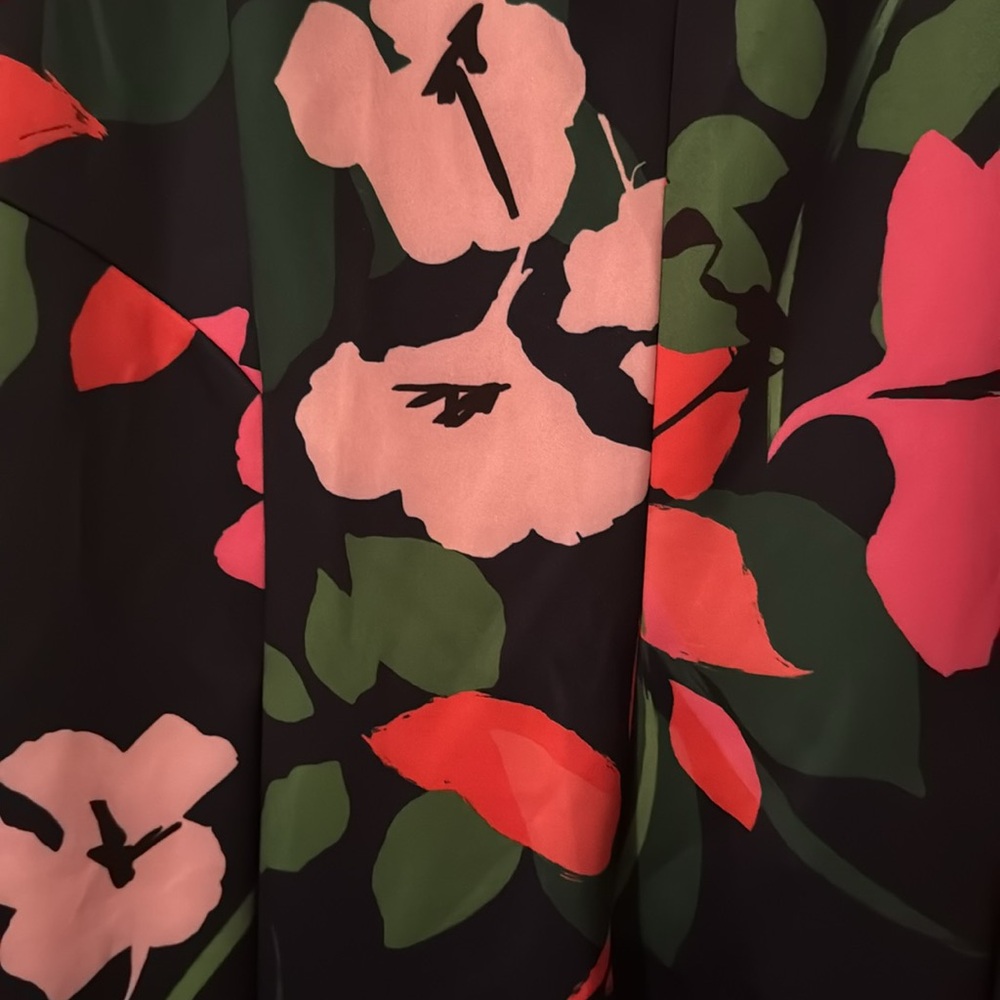 NWT Jessica Howard Navy Blue Pink and Green Floral Mini Dress - Picture 4 of 4